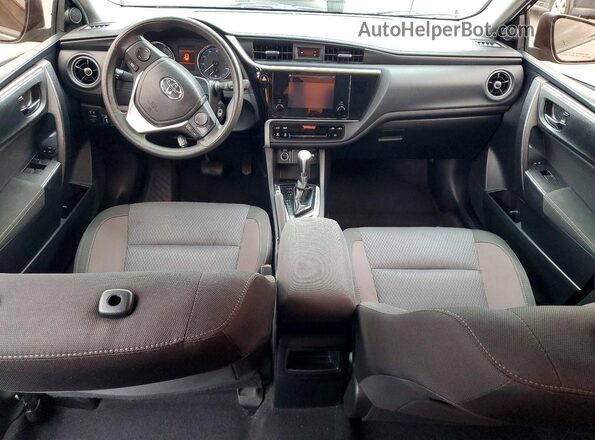 2T1BURHE0KC197195 2019 TOYOTA COROLLA Gray Вид панелі приладів