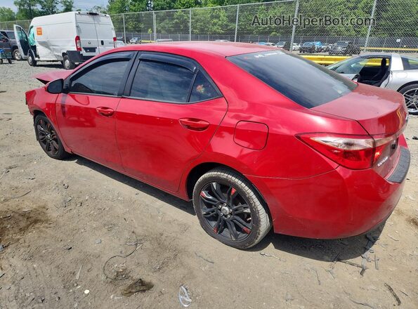 2T1BURHE0KC235931 2019 TOYOTA COROLLA Red Rear left