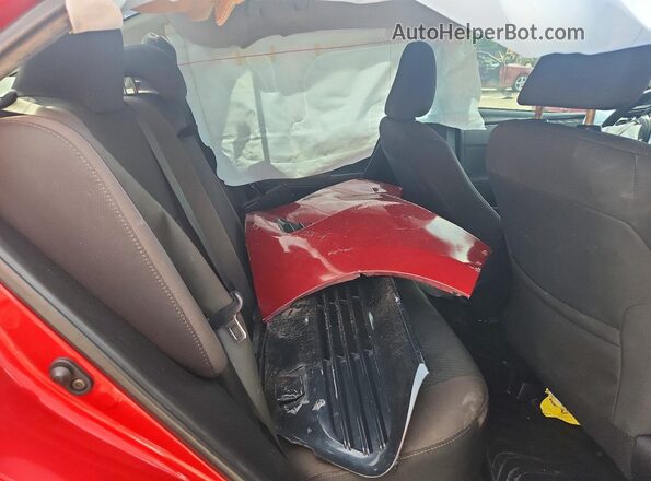 2T1BURHE0KC235931 2019 TOYOTA COROLLA Red Rear seats view