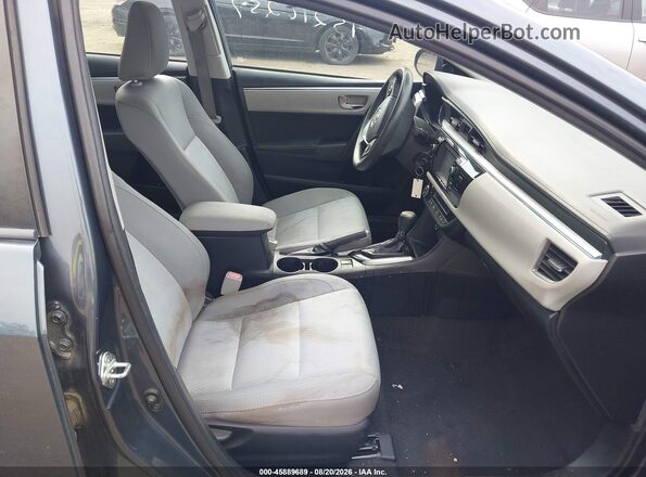 2T1BURHE1GC566377 2016 TOYOTA COROLLA Blue წინა სალონის ხედი