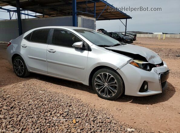 2T1BURHE1GC574432 2016 TOYOTA COROLLA Серебряный Передняя правая четверть