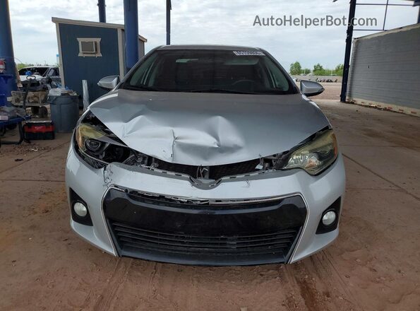 2T1BURHE1GC574432 2016 TOYOTA COROLLA Серебряный Вид спереди