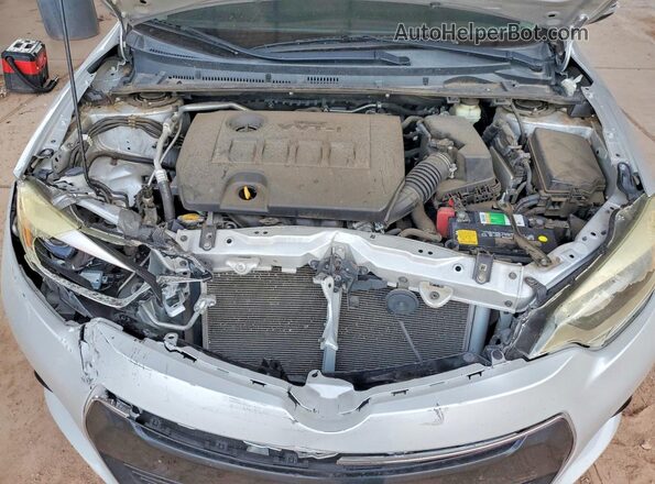 2T1BURHE1GC574432 2016 TOYOTA COROLLA Серебряный Вид задней части салона