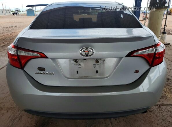 2T1BURHE1GC574432 2016 TOYOTA COROLLA Серебряный Вид сзади