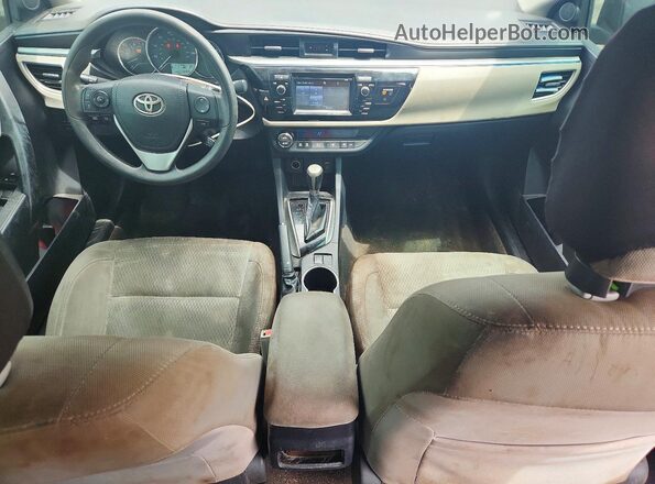 2T1BURHE1GC625007 2016 TOYOTA COROLLA Black Вид панелі приладів