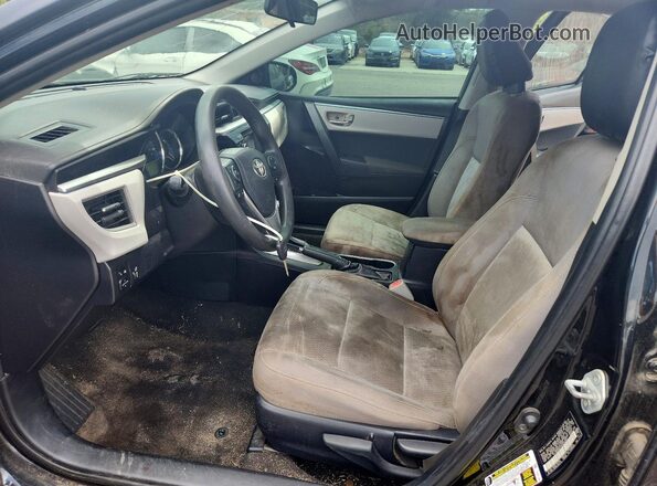 2T1BURHE1GC625007 2016 TOYOTA COROLLA Black Вид салону спереду