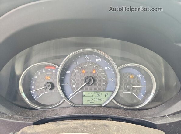 2T1BURHE1GC625007 2016 TOYOTA COROLLA Black Вид щитка приладів