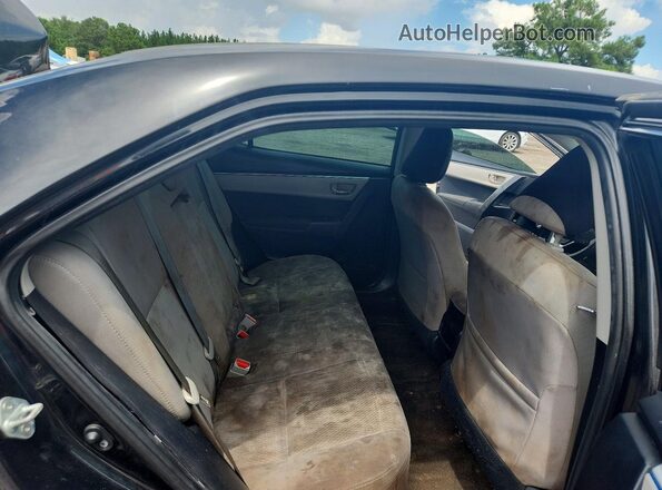 2T1BURHE1GC625007 2016 TOYOTA COROLLA Black Вид задніх сидінь