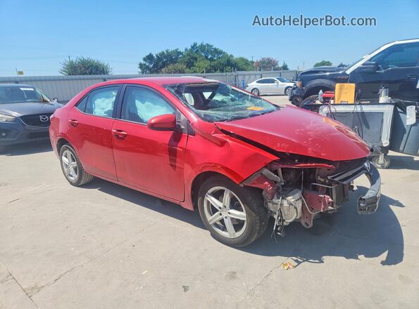2T1BURHE1GC646343 2016 TOYOTA COROLLA Red Передня права чверть