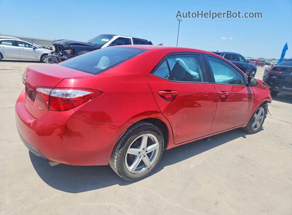 2T1BURHE1GC646343 2016 TOYOTA COROLLA Red Задня права чверть