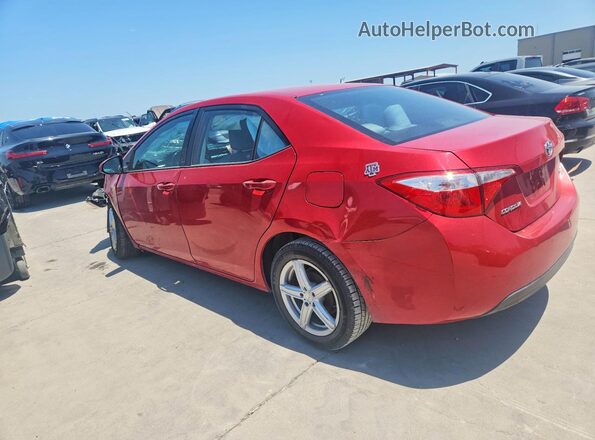 2T1BURHE1GC646343 2016 TOYOTA COROLLA Red Задня ліва чверть