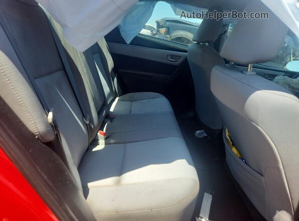 2T1BURHE1GC646343 2016 TOYOTA COROLLA Red Вид задніх сидінь