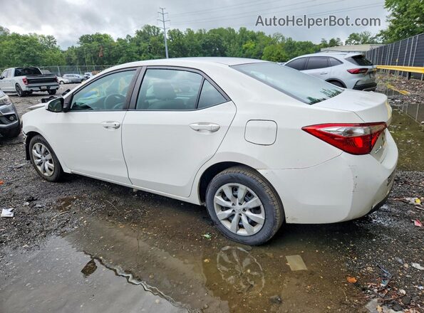 2T1BURHE1GC670030 2016 TOYOTA COROLLA White უკანა მარცხენა