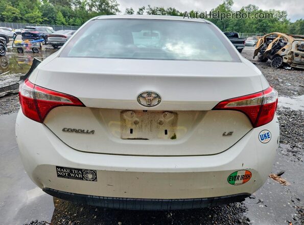 2T1BURHE1GC670030 2016 TOYOTA COROLLA White უკანა ხედი