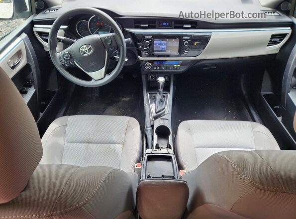 2T1BURHE1GC670030 2016 TOYOTA COROLLA White წინა პანელის ხედი