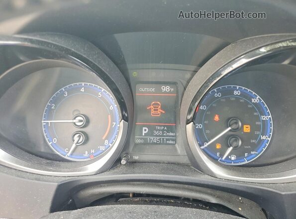 2T1BURHE1GC673574 2016 TOYOTA COROLLA Blue Սարքավորումների վահանակի տեսք
