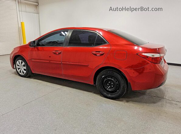 2T1BURHE1GC677401 2016 TOYOTA COROLLA Red Tył lewy