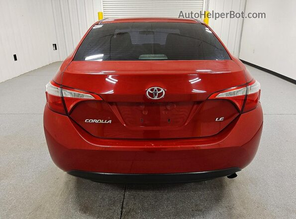 2T1BURHE1GC677401 2016 TOYOTA COROLLA Red Widok z tyłu