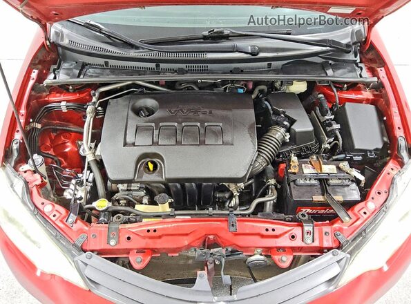 2T1BURHE1GC677401 2016 TOYOTA COROLLA Red Widok wnętrza z tyłu