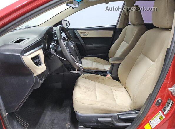 2T1BURHE1GC677401 2016 TOYOTA COROLLA Red 