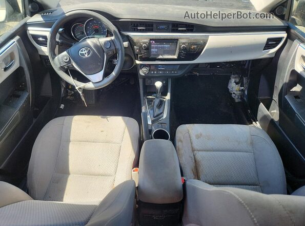 2T1BURHE1GC708372 2016 TOYOTA COROLLA Silver Առջևի վահանակի տեսք