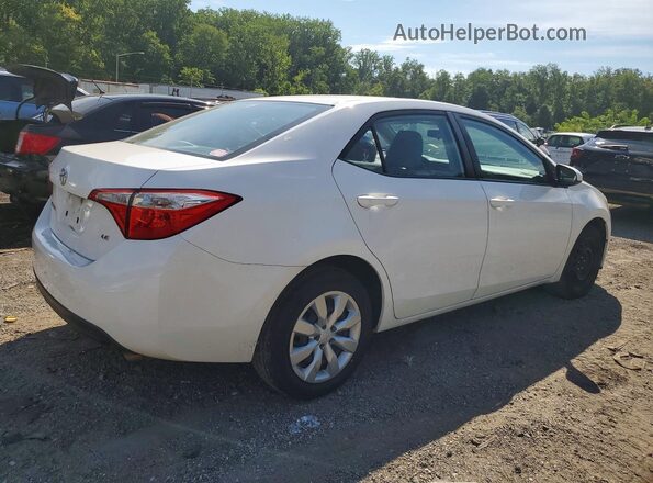 2T1BURHE1GC722238 2016 TOYOTA COROLLA White უკანა მარჯვენა