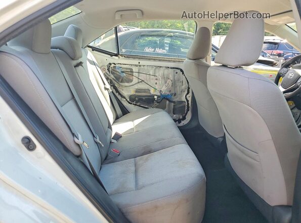 2T1BURHE1GC722238 2016 TOYOTA COROLLA White უკანა სალონის ხედი