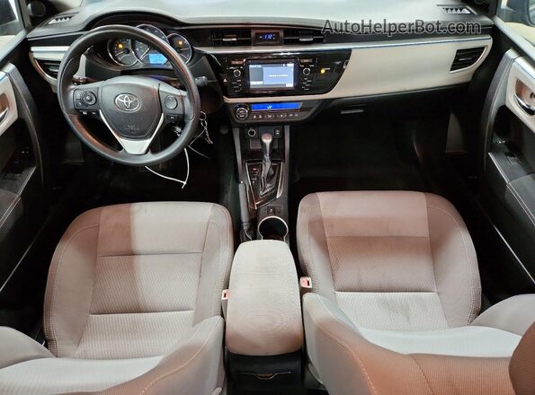 2T1BURHE1GC725527 2016 TOYOTA COROLLA Blue Առջևի վահանակի տեսք