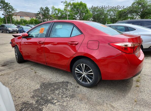 2T1BURHE1HC788046 2017 TOYOTA COROLLA Red Задня ліва чверть