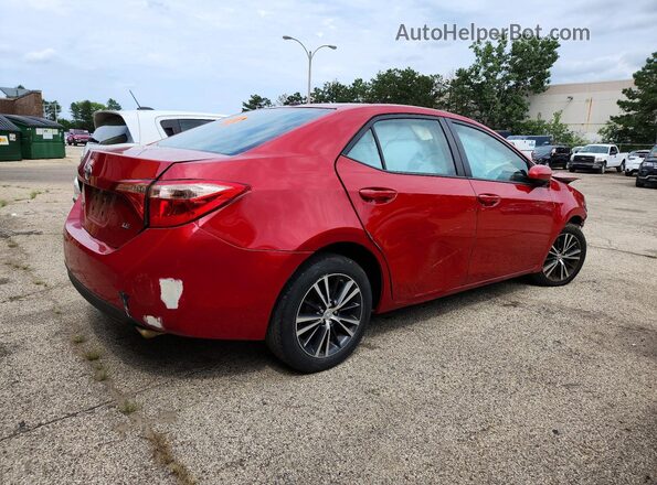 2T1BURHE1HC788046 2017 TOYOTA COROLLA Red Задня права чверть