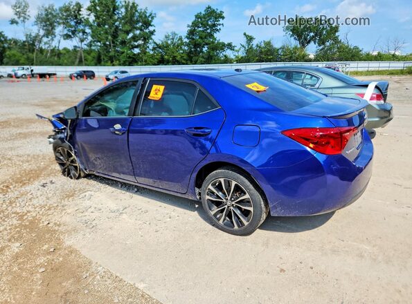 2T1BURHE1HC802091 2017 TOYOTA COROLLA Blue Rear left