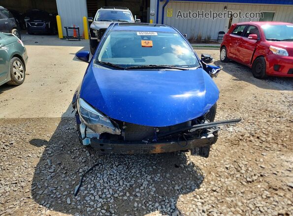 2T1BURHE1HC802091 2017 TOYOTA COROLLA Blue Front view