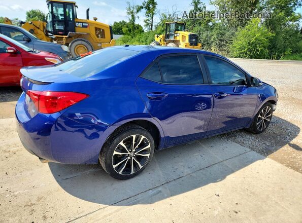 2T1BURHE1HC802091 2017 TOYOTA COROLLA Blue Rear right
