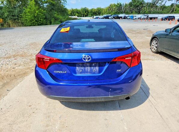 2T1BURHE1HC802091 2017 TOYOTA COROLLA Blue Rear view