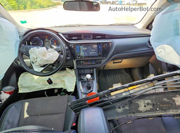 2T1BURHE1HC802091 2017 TOYOTA COROLLA Blue Dashboard view