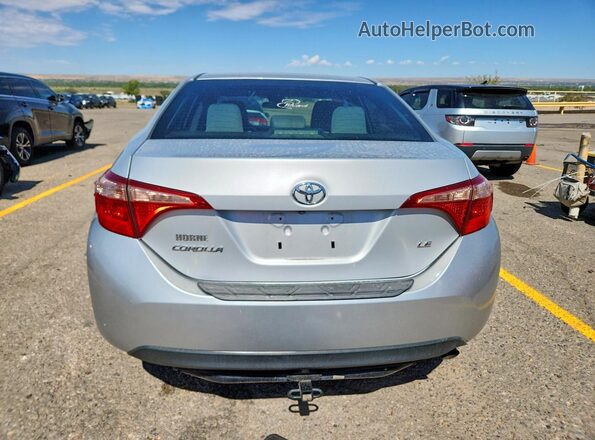 2T1BURHE1HC834037 2017 TOYOTA COROLLA Silver Rear view