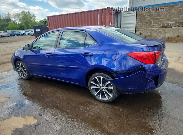 2T1BURHE1HC864056 2017 TOYOTA COROLLA Blue Rear left