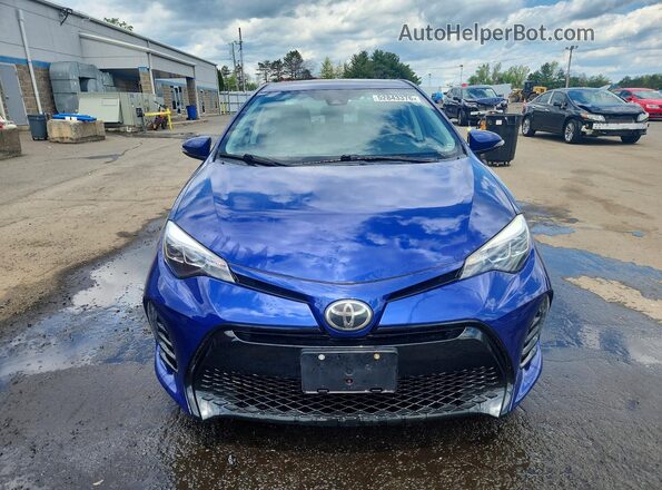 2T1BURHE1HC864056 2017 TOYOTA COROLLA Blue Front view