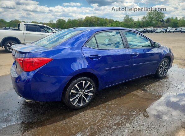 2T1BURHE1HC864056 2017 TOYOTA COROLLA Blue Rear right