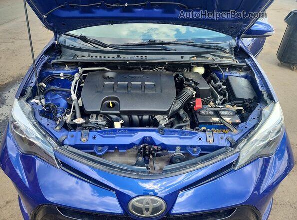 2T1BURHE1HC864056 2017 TOYOTA COROLLA Blue Rear interior view
