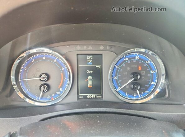 2T1BURHE1HC864056 2017 TOYOTA COROLLA Blue Instrument cluster view
