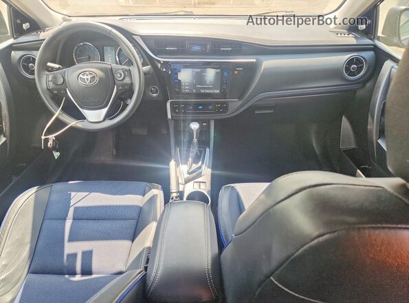 2T1BURHE1HC864056 2017 TOYOTA COROLLA Blue Dashboard view