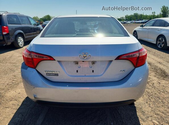 2T1BURHE1HC870875 2017 TOYOTA COROLLA Silver Rear view