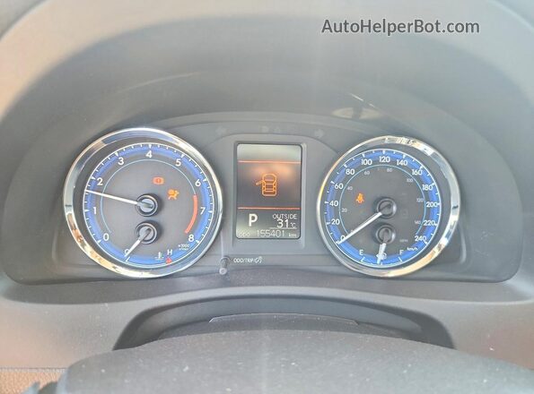 2T1BURHE1HC870875 2017 TOYOTA COROLLA Silver Instrument cluster view