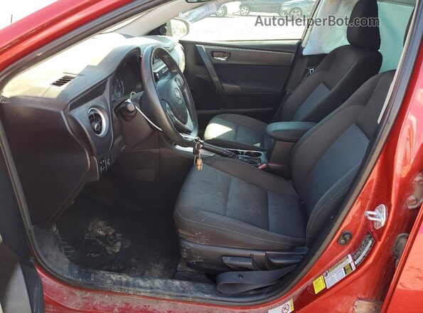 2T1BURHE1HC906919 2017 TOYOTA COROLLA Red Widok wnętrza z przodu