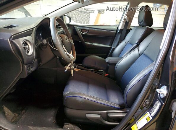 2T1BURHE1HC915197 2017 TOYOTA COROLLA Black წინა სალონის ხედი
