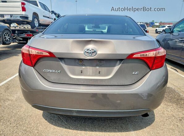 2T1BURHE1JC006639 2018 TOYOTA COROLLA Серый Вид сзади