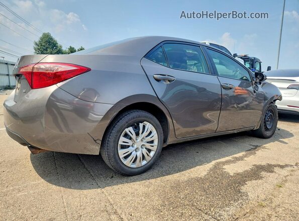 2T1BURHE1JC006639 2018 TOYOTA COROLLA Серый Задняя правая четверть