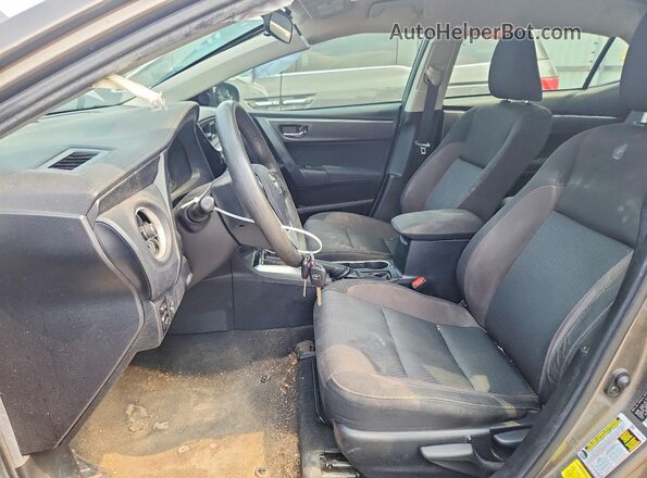 2T1BURHE1JC006639 2018 TOYOTA COROLLA Серый Вид салона спереди
