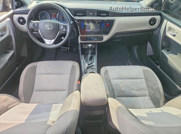 2T1BURHE1JC016233 2018 TOYOTA COROLLA Black Առջևի վահանակի տեսք